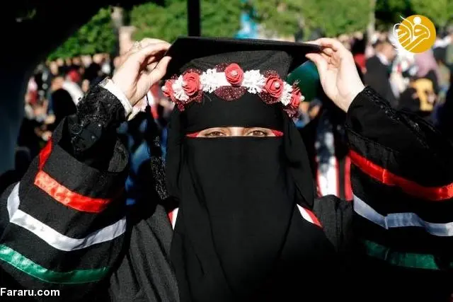 (تصاویر) جشن فارغ‌التحصیلی دانشجویان فلسطین