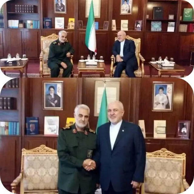 (تصویر) سردار سلیمانی به دیدار ظریف رفت