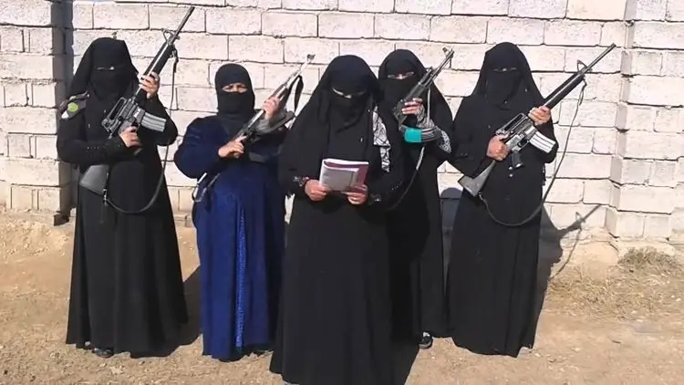 زنان قصاب داعش گیر افتادند