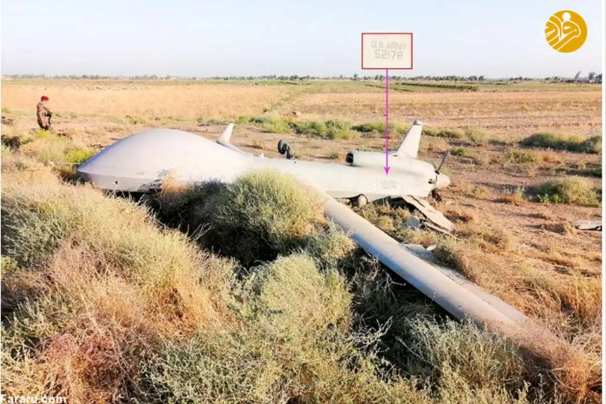 سقوط پهپاد جاسوسی آمریکا در شمال غرب بغداد