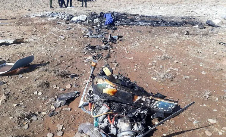 (تصاویر) سقوط مرگبار هواپیمای آموزشی در ایوانکی گرمسار