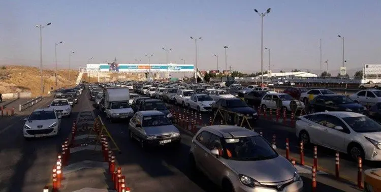 ترافیک سنگین در ورودی‌های شرقی پایتخت