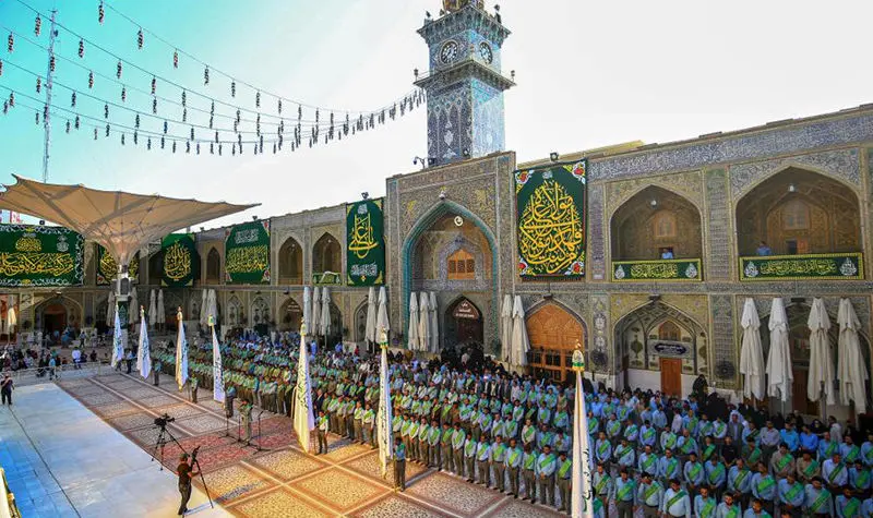 (تصاویر) حال و هوای حرم امام علی (ع) در عید غدیرخم
