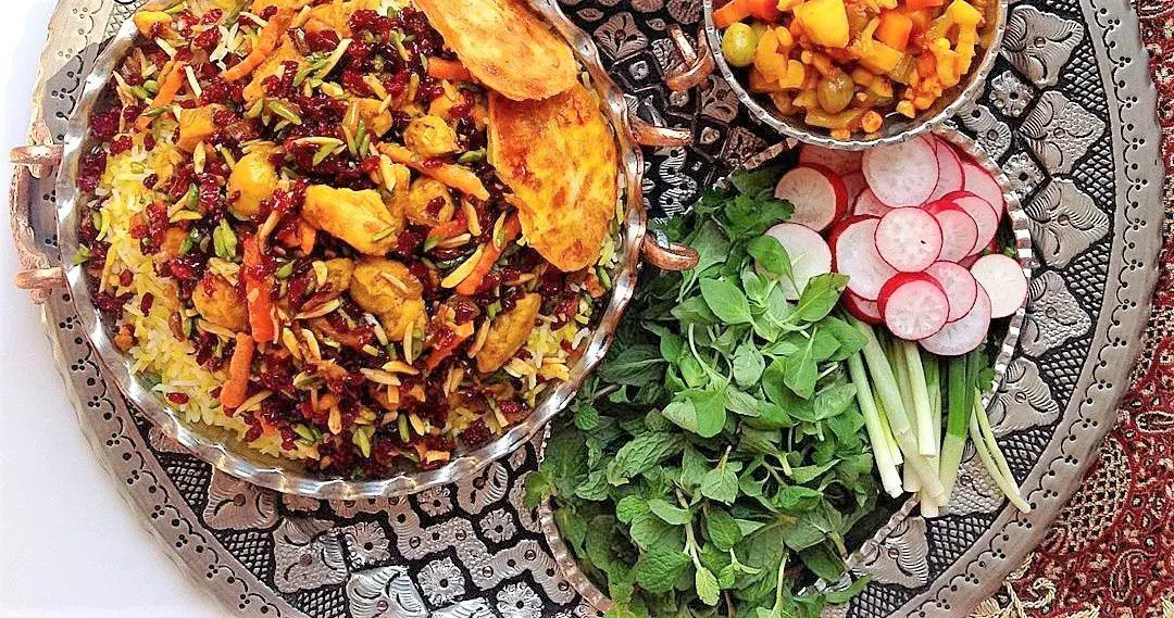 طرز تهیه مرصع پلو با مرغ خوشمزه و مجلسی