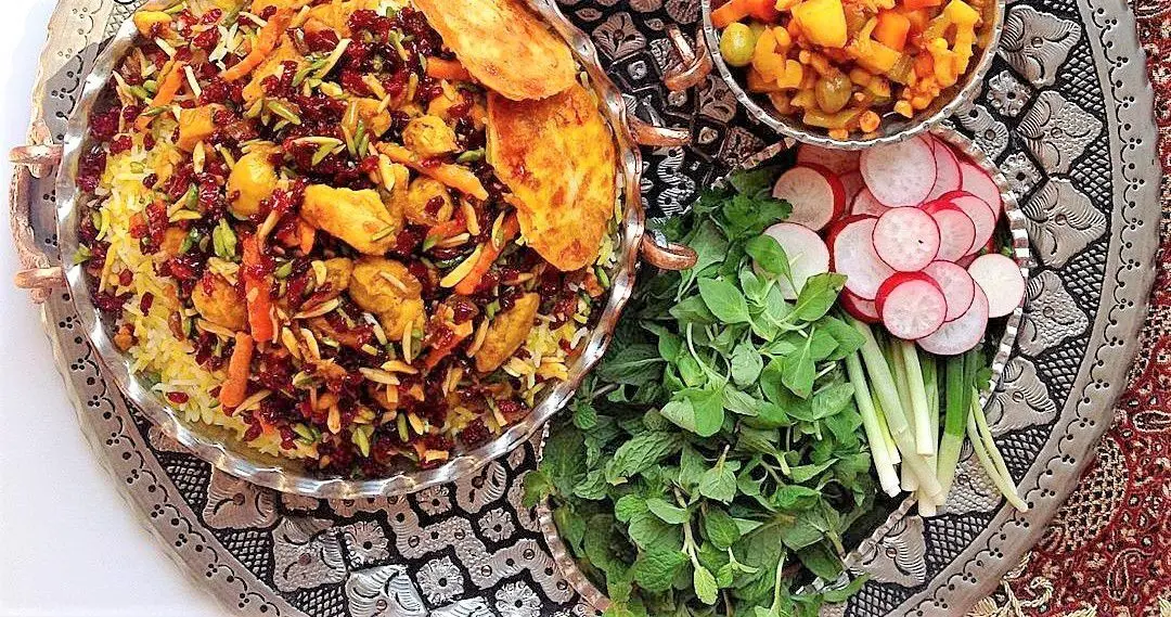 طرز تهیه مرصع پلو با مرغ خوشمزه و مجلسی