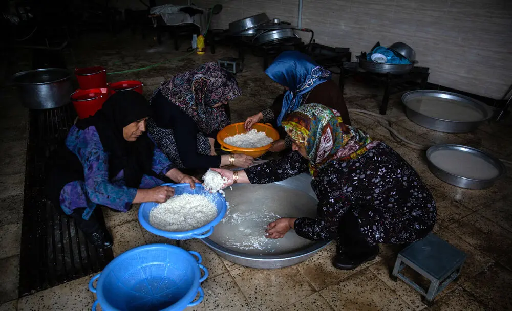 (تصاویر) آیین سنتی «پلاخوار» کیاسری‌ها در محرم