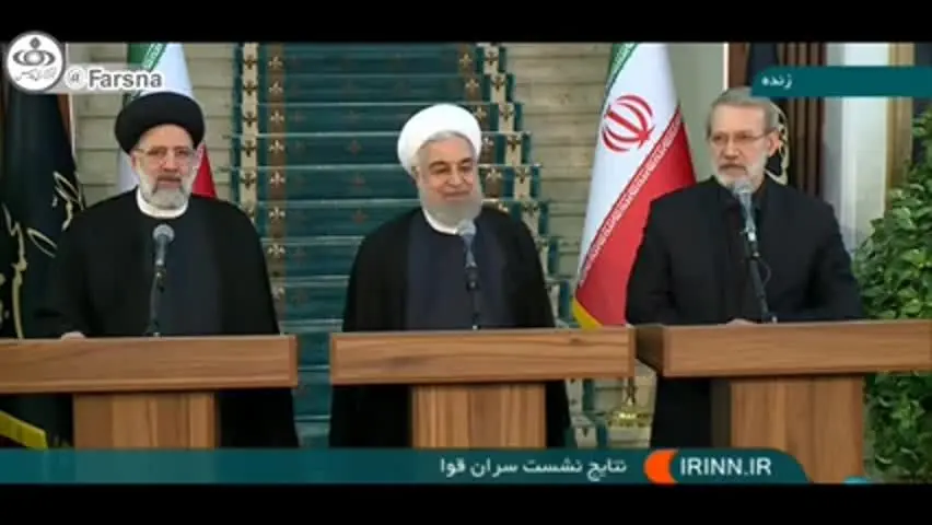 (ویدیو) شوخی سران قوا با شام نذری در محل قوه قضاییه!