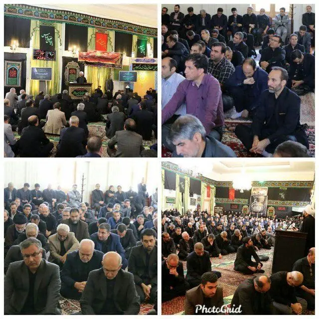 (عکس) حضور ظریف در مراسم عزاداری امام حسین «ع»