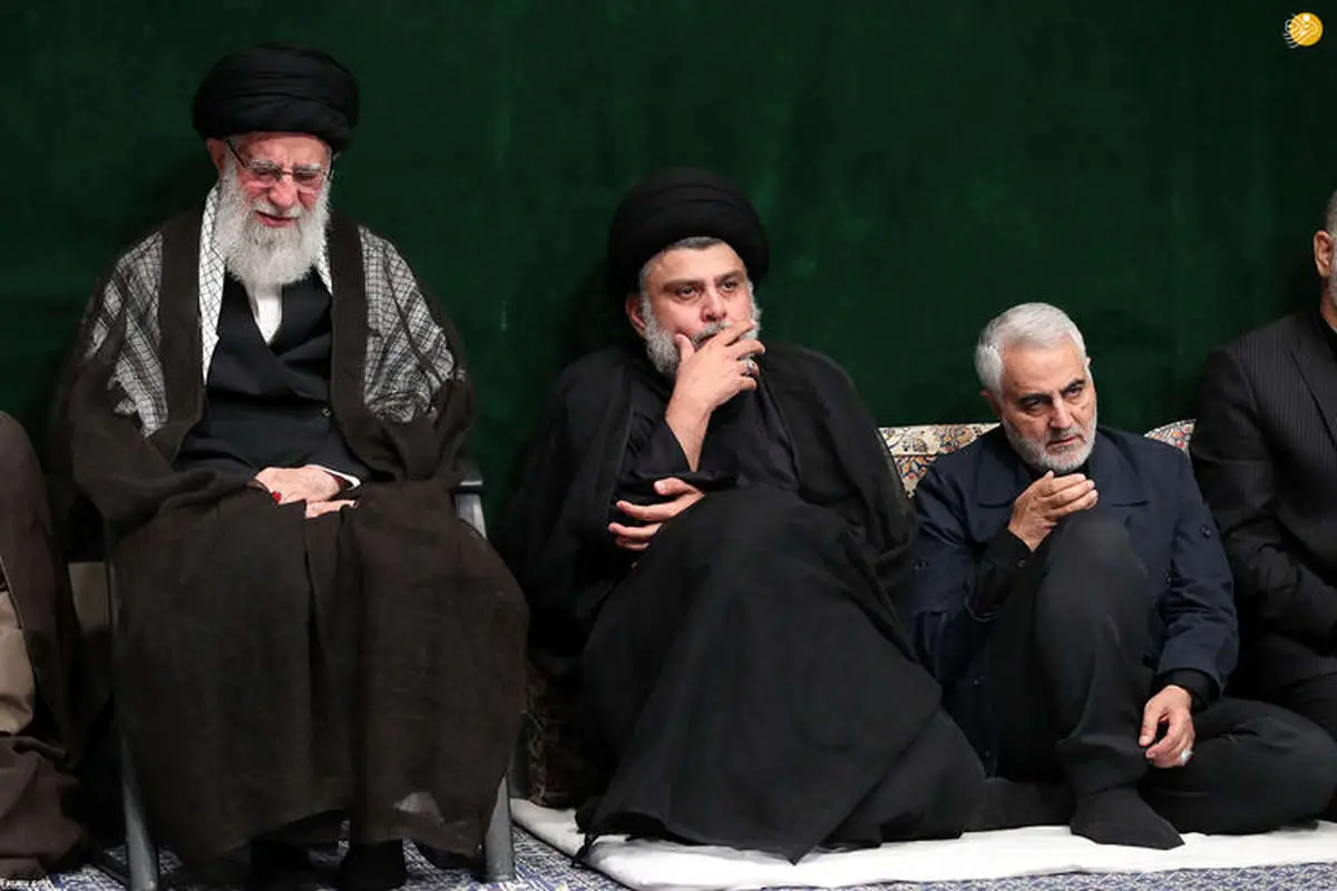 معنای حضور مقتدی صدر در مراسم شام غریبان بیت رهبری چیست؟
