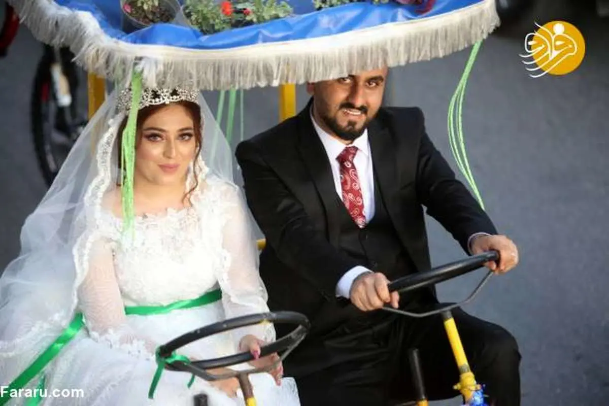 (تصاویر) ماشین عروس متفاوت در سلیمانیه