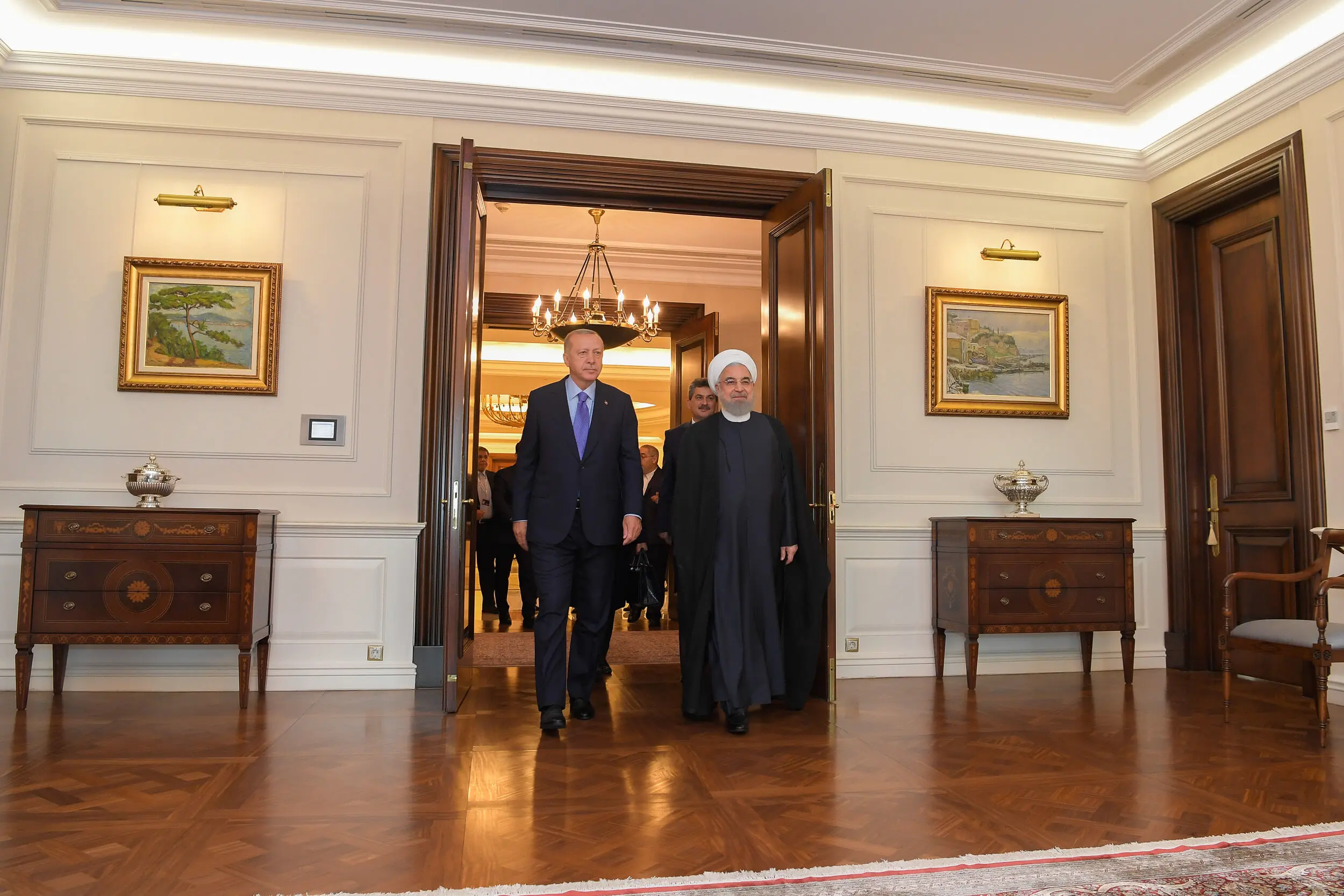 (تصاویر) دیدار حسن روحانی با رجب طیب اردوغان