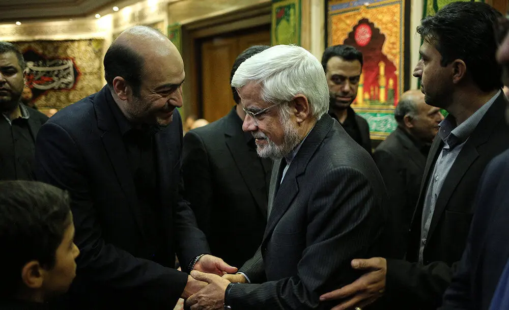 (تصاویر) از عارف تا حسین شریعتمداری در مراسم ترحیم اسدالله عسگراولادی