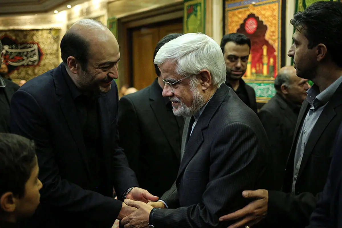(تصاویر) از عارف تا حسین شریعتمداری در مراسم ترحیم اسدالله عسگراولادی