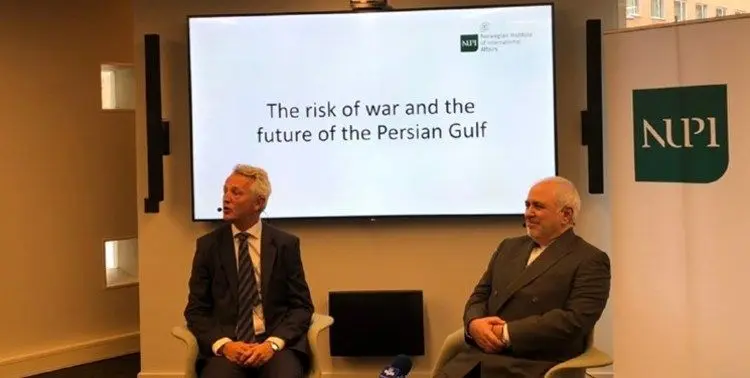 ظریف: امنیت در تنگه هرمز بدون ایران امکانپذیر نیست