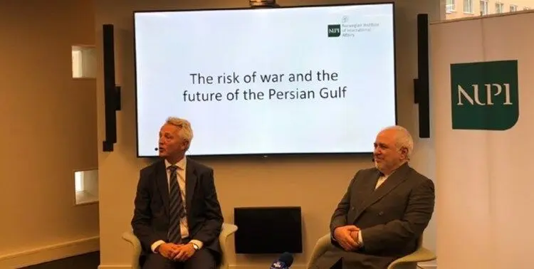 ظریف: امنیت در تنگه هرمز بدون ایران امکانپذیر نیست