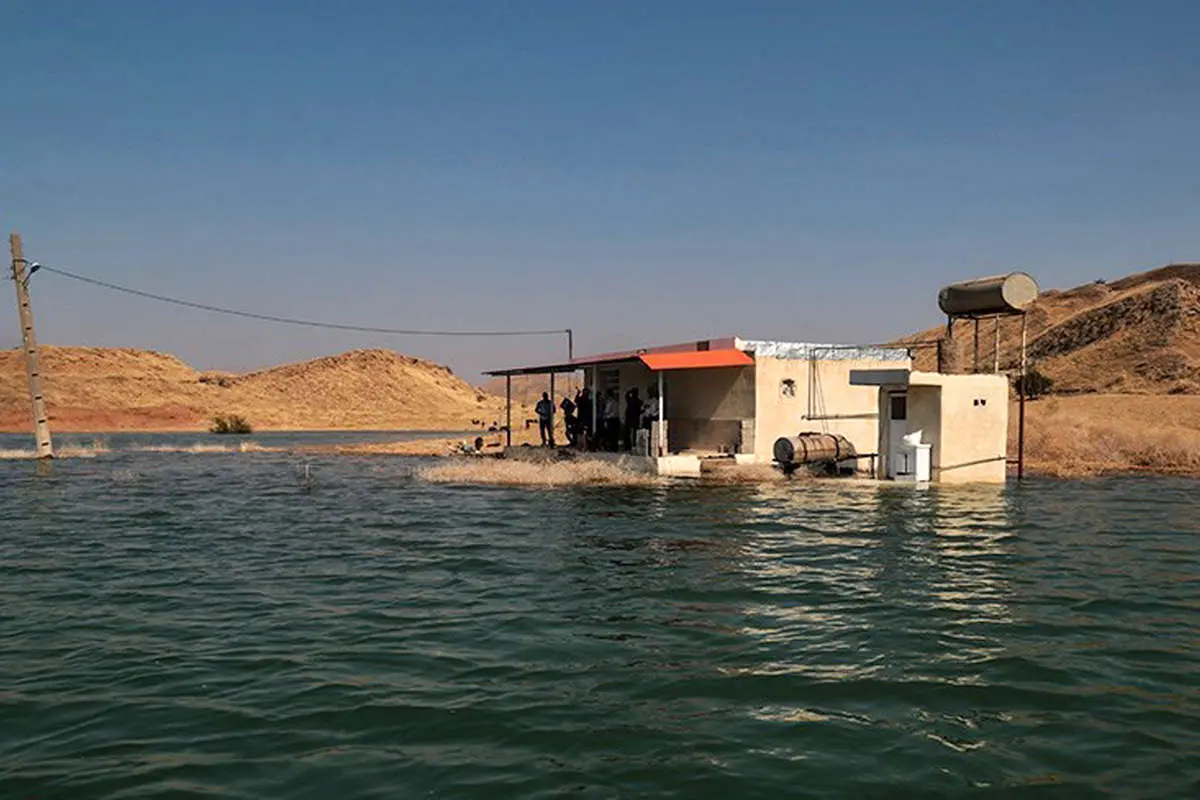 (تصاویر) روستاهای مسجدسلیمان زیر آب سد گتوند