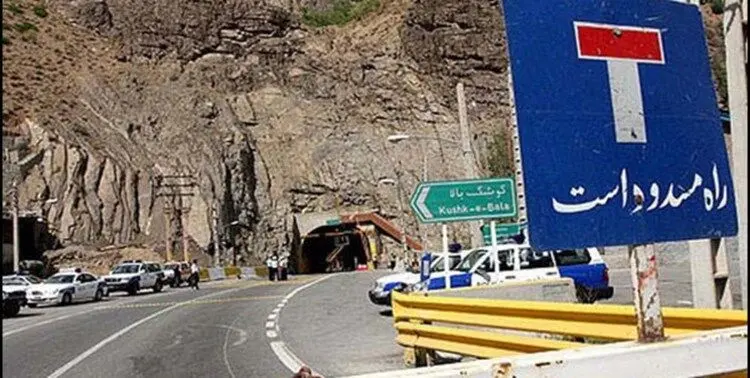 جاده هراز سه روز مسدود است
