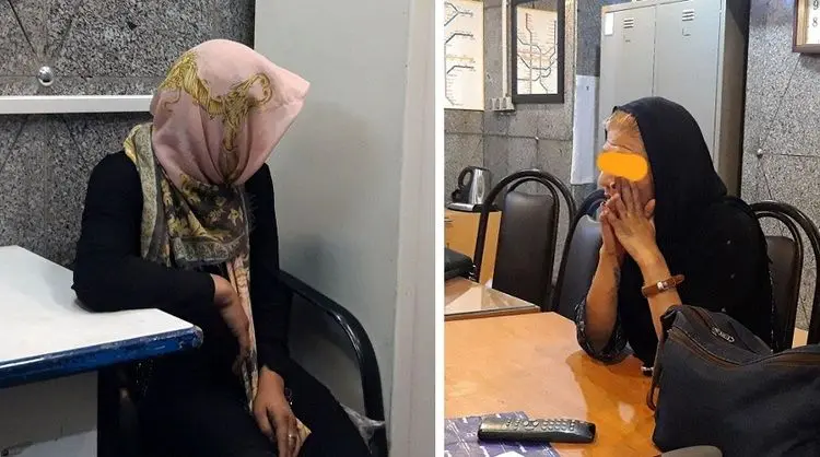 (عکس) زنان جیب‌بر مترو دستگیر شدند