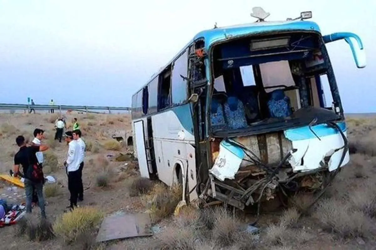 واژگونی خونین اتوبوس در جاده مشهد- نیشابور