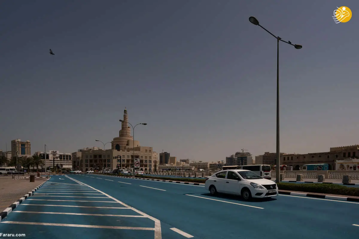 (تصاویر) خیابان آبی در قطر رونمایی شد