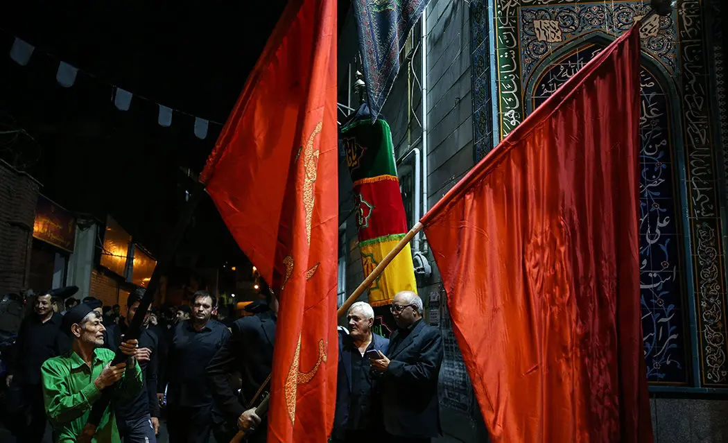(تصاویر) آیین «طشت‌گذاری» اردبیلی‌های مقیم تهران