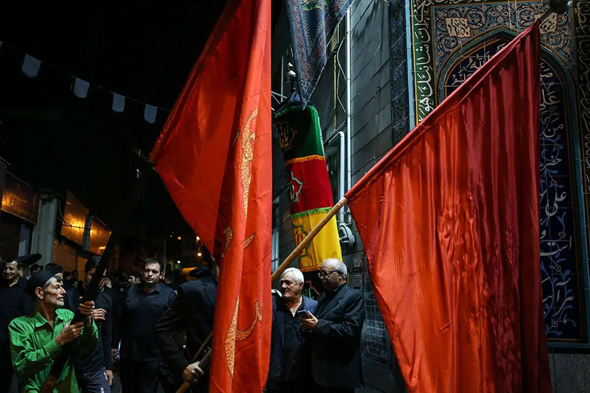 (تصاویر) آیین «طشتگذاری» اردبیلیهای مقیم تهران