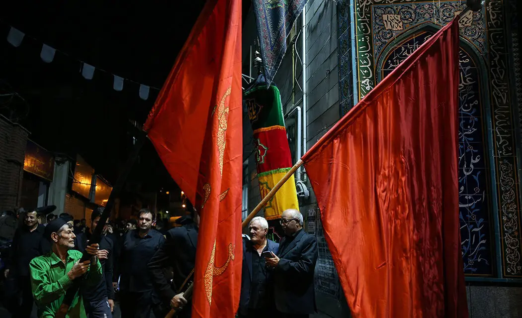 (تصاویر) آیین «طشت‌گذاری» اردبیلی‌های مقیم تهران