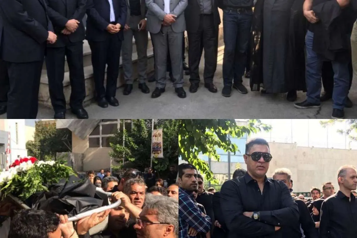 (عکس) حضور آذریجهرمی، فردوسیپور و دایی در مراسم تشییع مهدی شادمانی