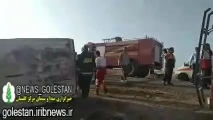 (ویدئو) ده کشته در تصادفی مهیب در گنبدکاووس