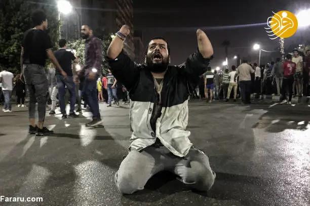 (تصاویر) اولین تظاهرات علیه عبدالفتاح سیسی در مصر