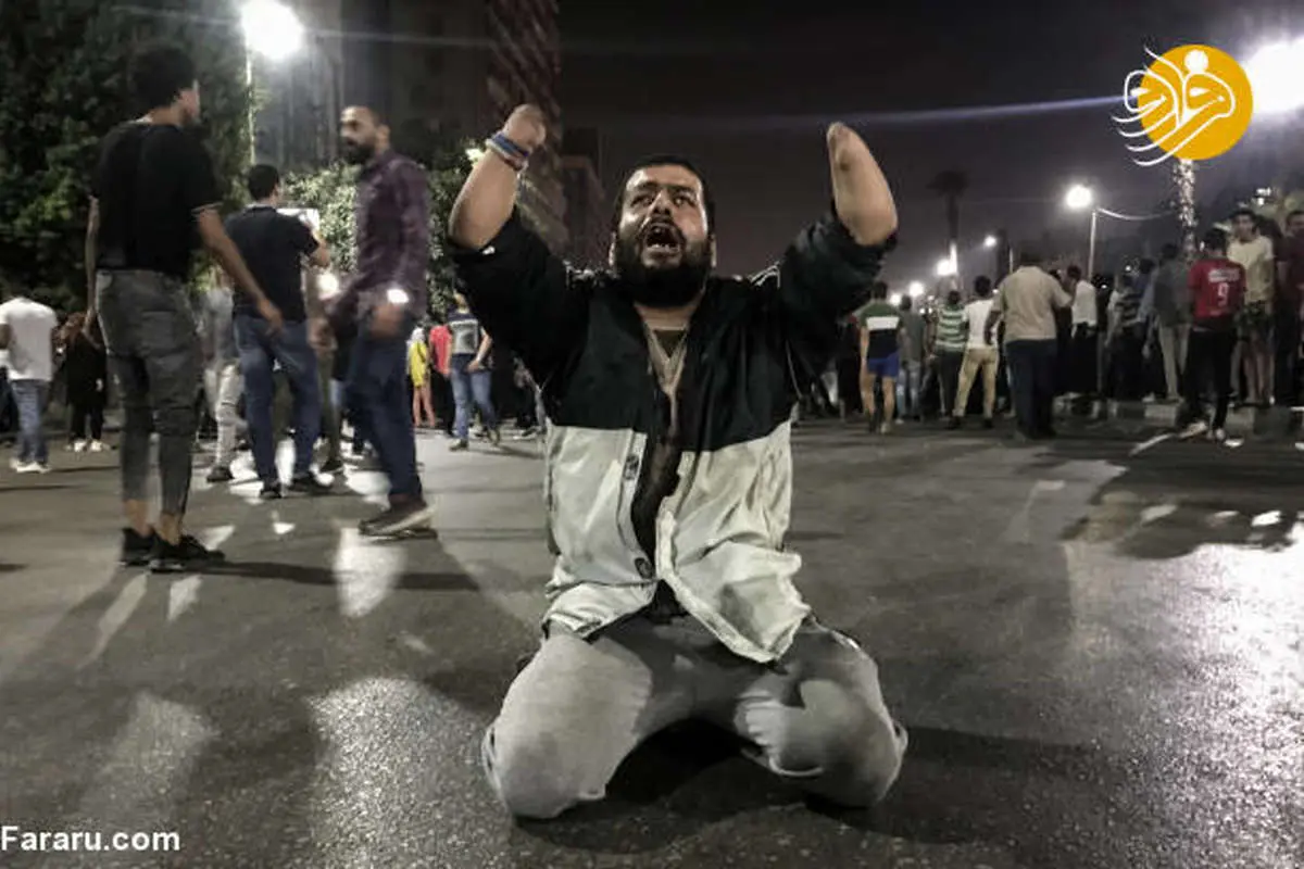 (تصاویر) اولین تظاهرات علیه عبدالفتاح سیسی در مصر