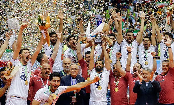 تیم ملی والیبال ایران برای سومین‌بار قهرمان آسیا شد