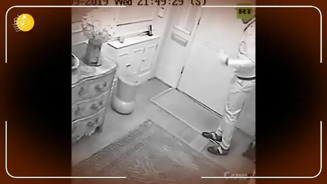 (ویدئو) وقتی دزد ناشی به کاهدان می‌زند!