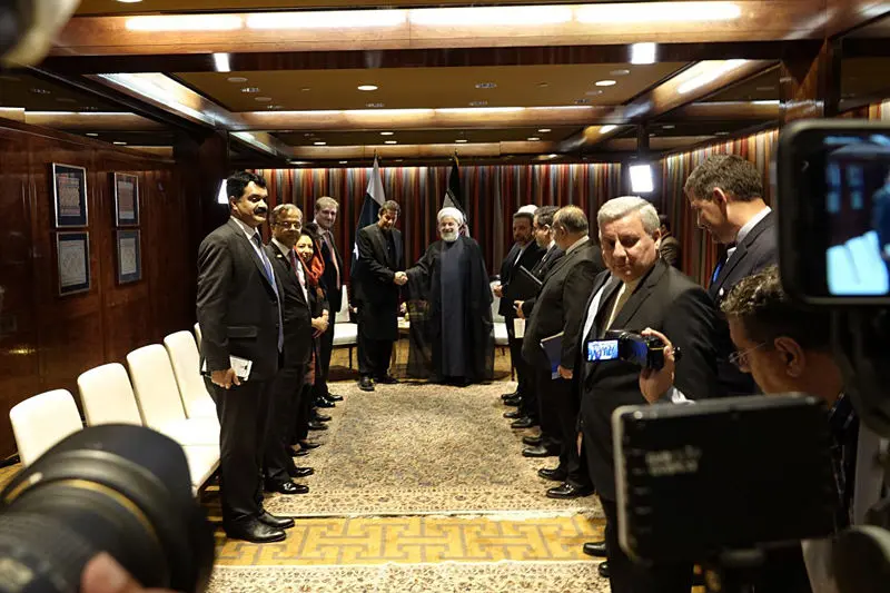 (تصاویر) دیدار روحانی با نخست‌وزیر پاکستان در نیویورک