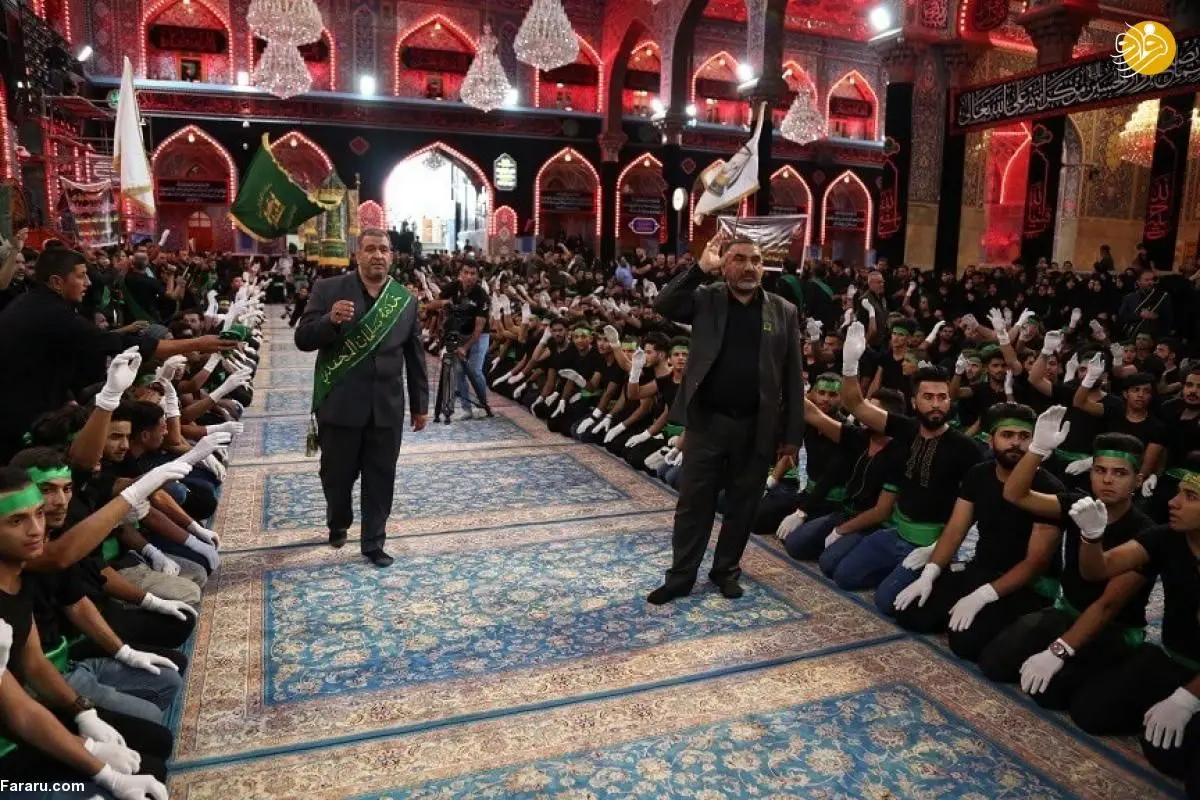 (تصاویر) عزاداری خادمان حرم سلمان فارسی