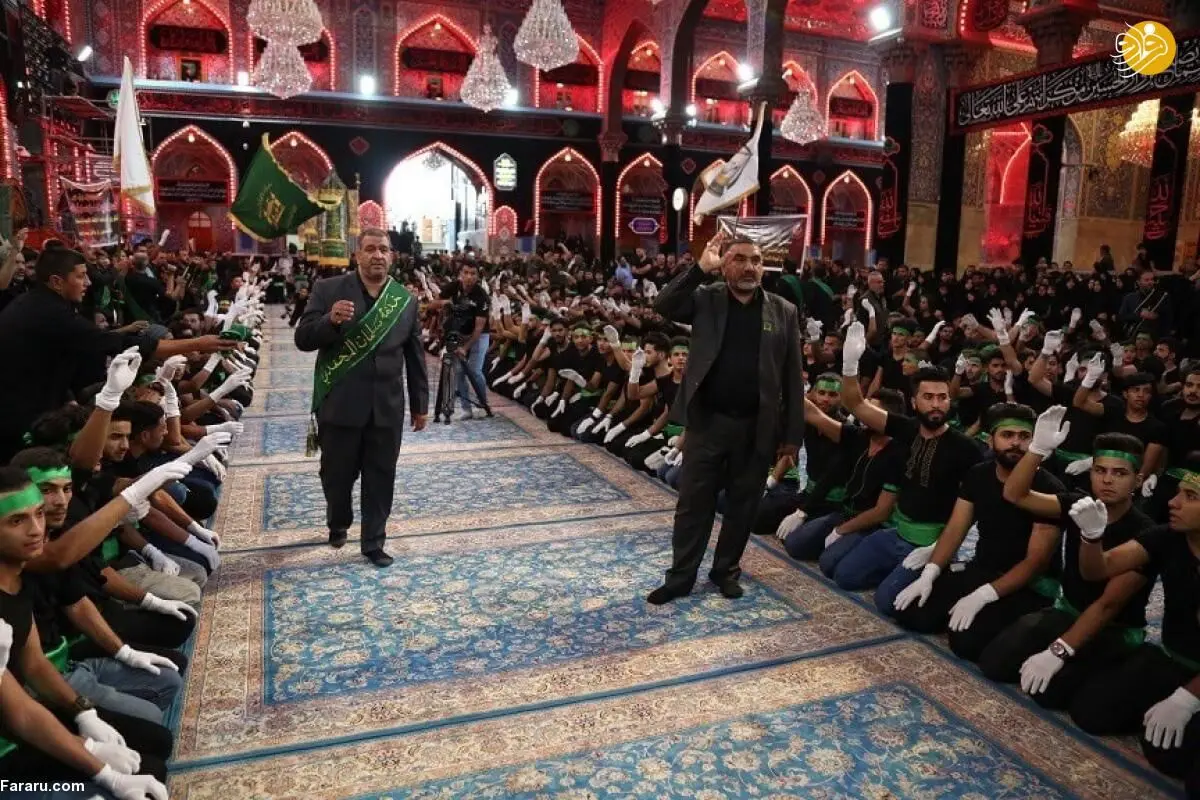 (تصاویر) عزاداری خادمان حرم سلمان فارسی