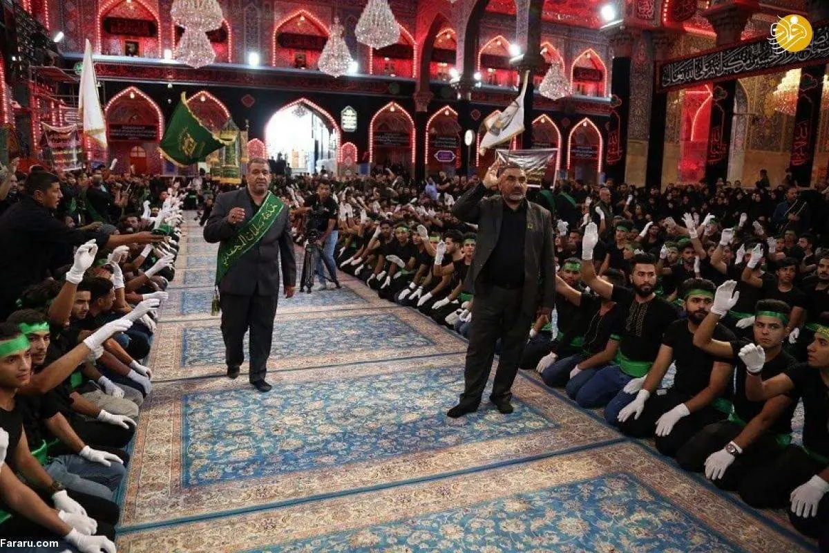 (تصاویر) عزاداری خادمان حرم سلمان فارسی