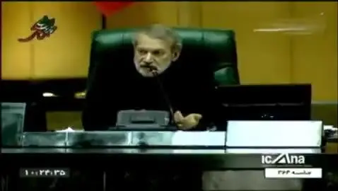 (ویدئو) جدال لفظی لاریجانی و پژمان‌فر نماینده پایداری