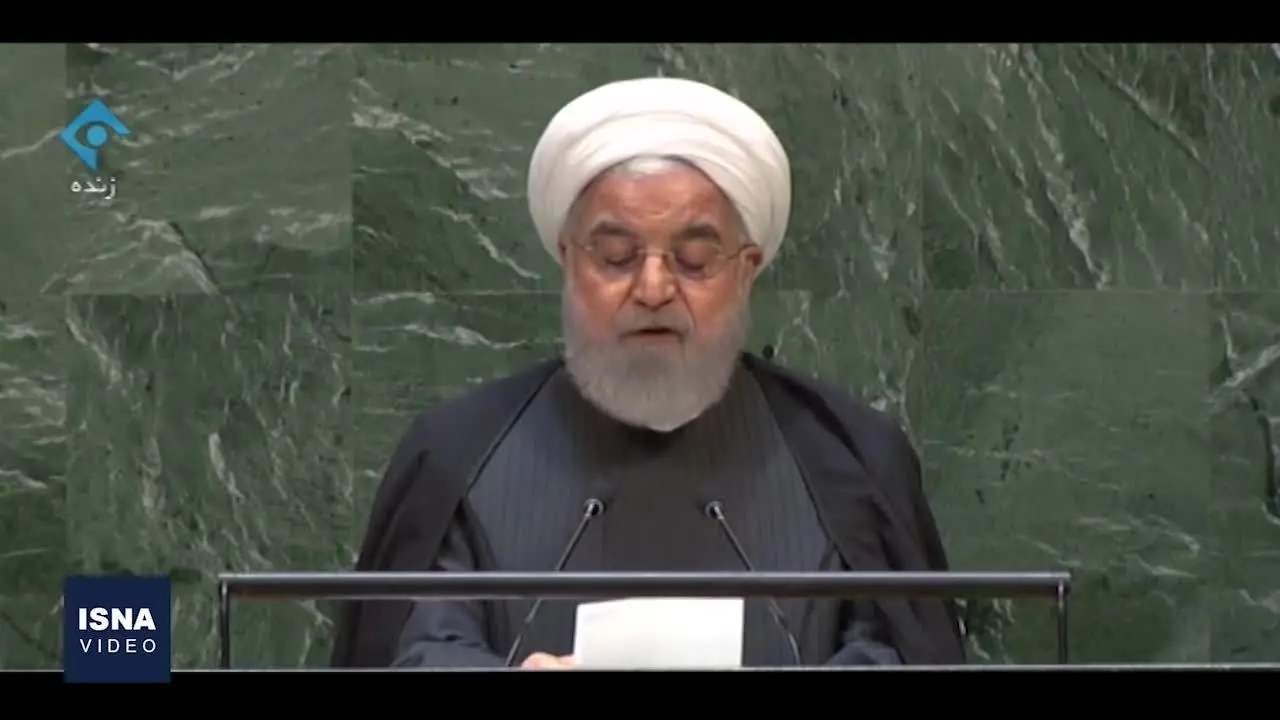 (ویدئو) سخنرانی روحانی در سازمان ملل