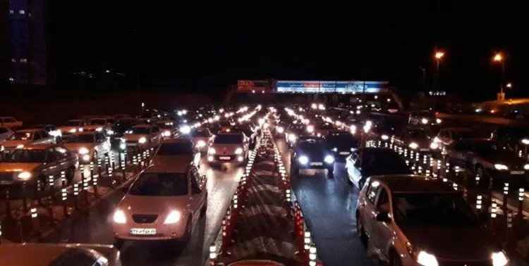ترافیک فوق سنگین در ورودی‌های شرقی استان تهران
