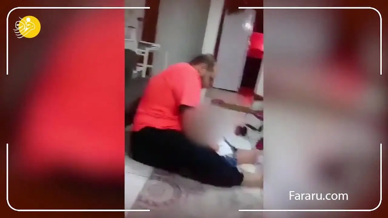 (ویدئو +۱۶) ضرب و شتم دختر بچه دو ساله توسط پدر بی رحم