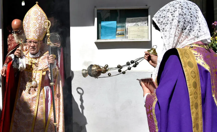 (تصاویر) مراسم بزرگداشت «گئورگ مقدس» در تهران