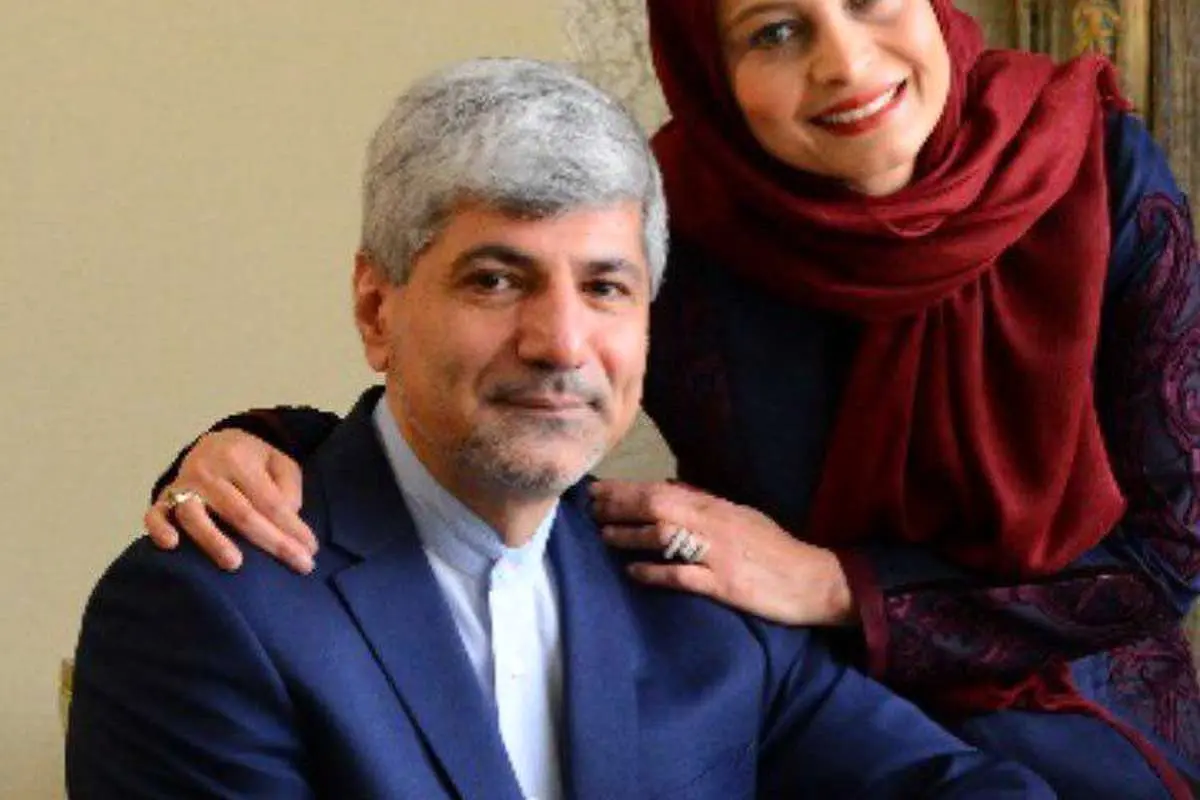 عکس دونفره خانم بازیگر در کنار همسر دیپلماتش