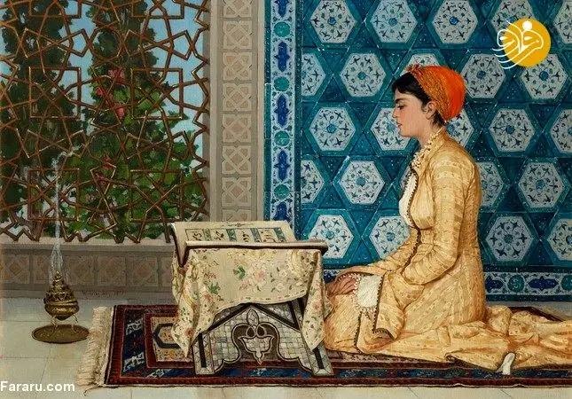(تصویر) تابلوی "زن قرآن خوان" ۷ میلیون دلار فروخته شد