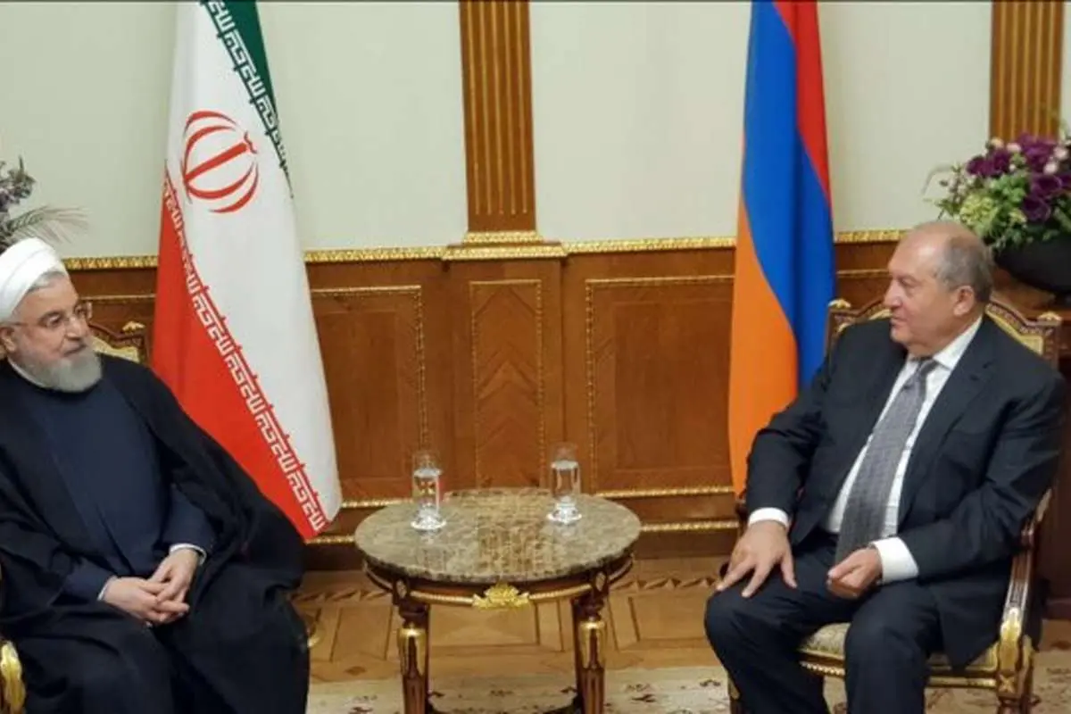 روحانی با رئیس جمهوری ارمنستان دیدار کرد