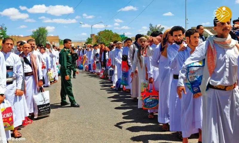 (تصاویر) انصارالله یمن ۲۹۰ اسیر جنگی ائتلاف سعودی را آزاد کرد