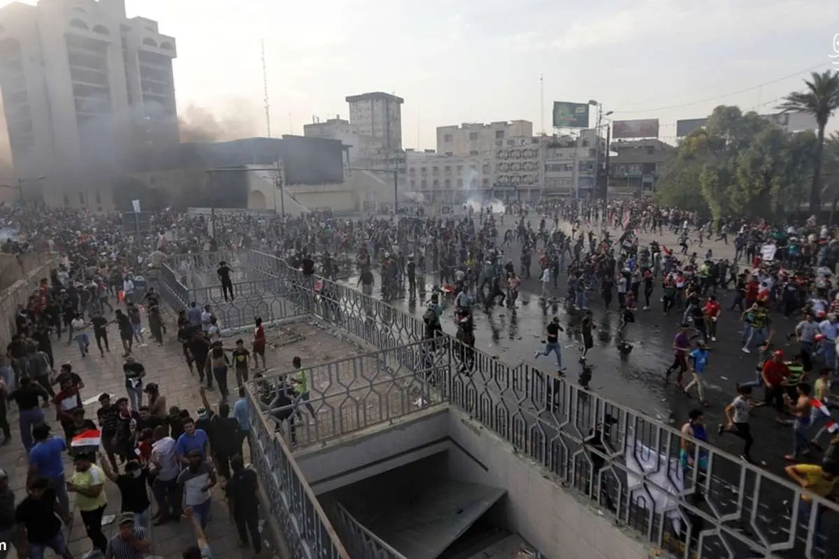 (تصاویر) سرکوب مرگبار تظاهرات در بغداد