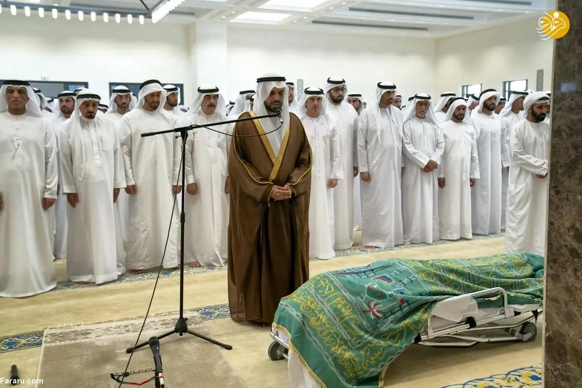 (تصاویر) ولیعهد ابوظبی عزادار شد