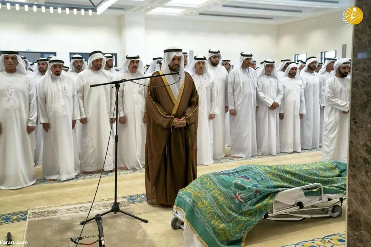 (تصاویر) ولیعهد ابوظبی عزادار شد
