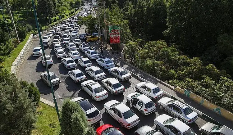 ترافیک در جاده کرج-چالوس سنگین است